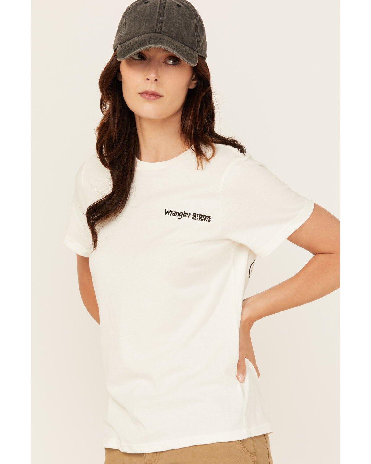 Image #4 - Wrangler RIGGS Women's Boot Barn Exclusive Original Graphic Short Sleeve Graphic Work Tee - Plus, White, hi-res