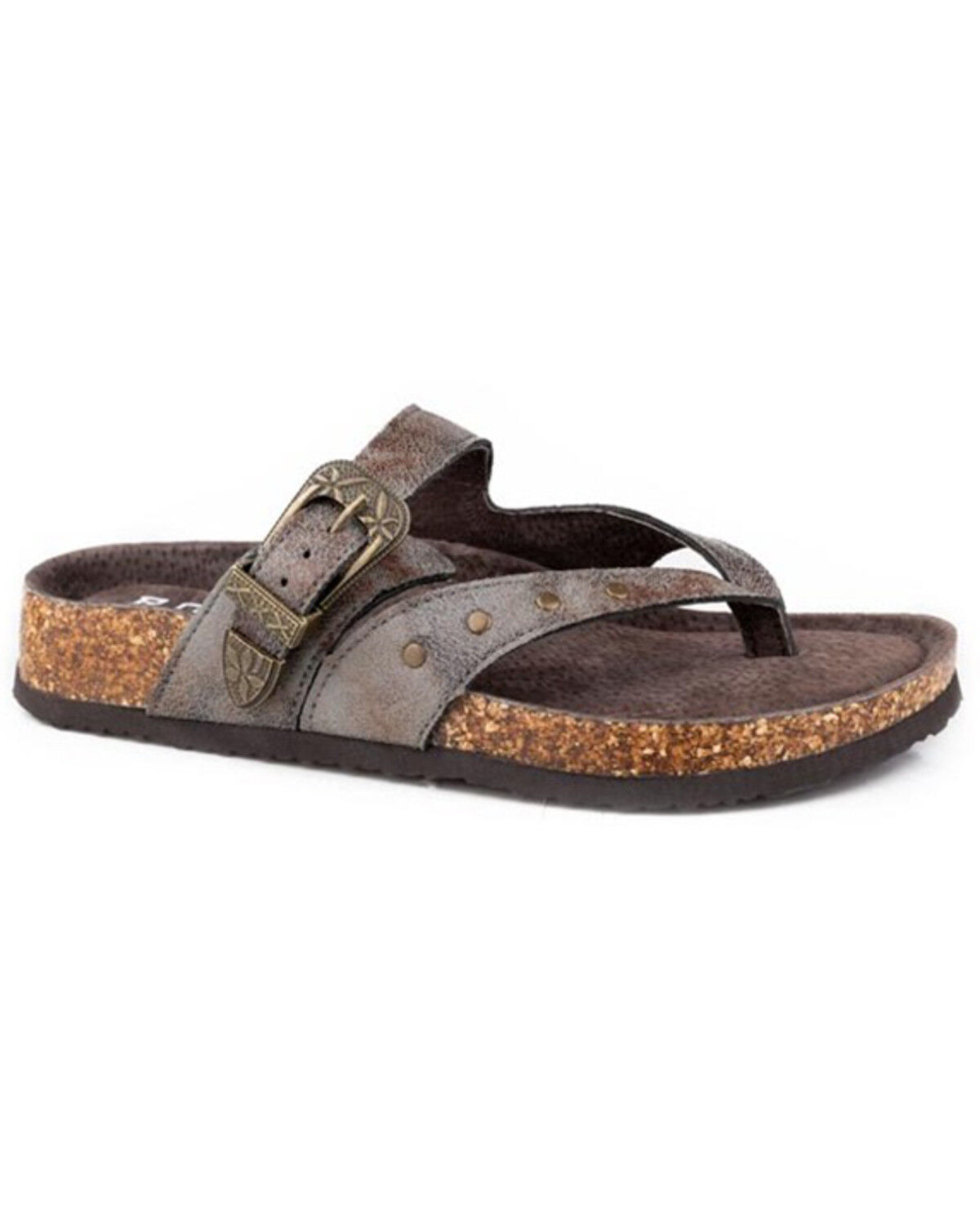Image #1 - Roper Women's Corrina Sandals, Grey, hi-res
