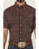 Image #3 - RANK 45® Men's Pick Up Small Plaid Print Short Sleeve Button-Down Western Shirt  , Blue, hi-res