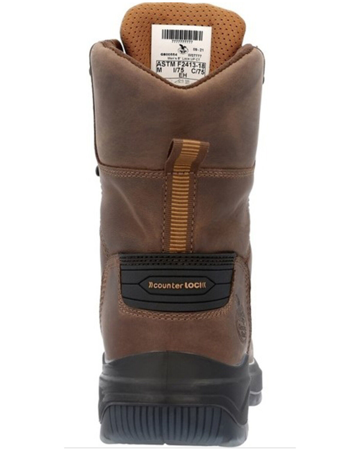 Image #5 - Georgia Boot Men's 8" Flxpoint Ultra Waterproof Work Boot - Composite Toe, Black/brown, hi-res