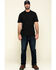 Hawx Men's Black Miller Pique Short Sleeve Work Polo Shirt , Black, hi-res