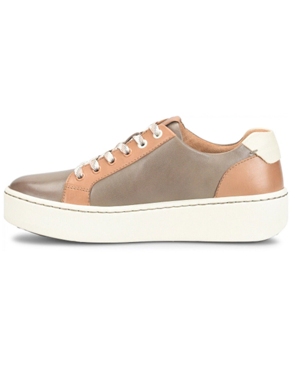 Image #3 - Born Women's Mira Platform Sneakers, Light Grey, hi-res