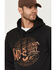 Image #2 - Moonshine Spirit&reg; Men's Whiskey Barrel Logo Hooded Sweatshirt, Charcoal, hi-res