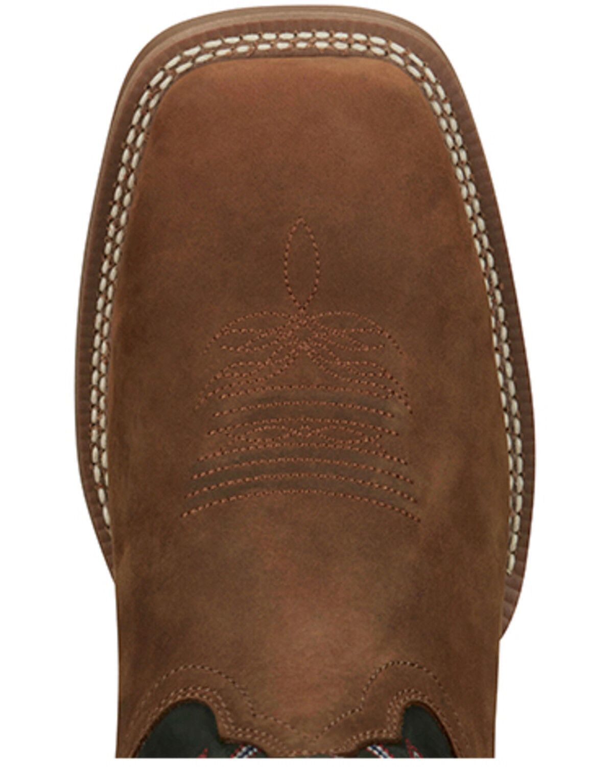 Image #6 - Justin Men's Show Stopper Wester Boots - Broad Square Toe, Brown, hi-res