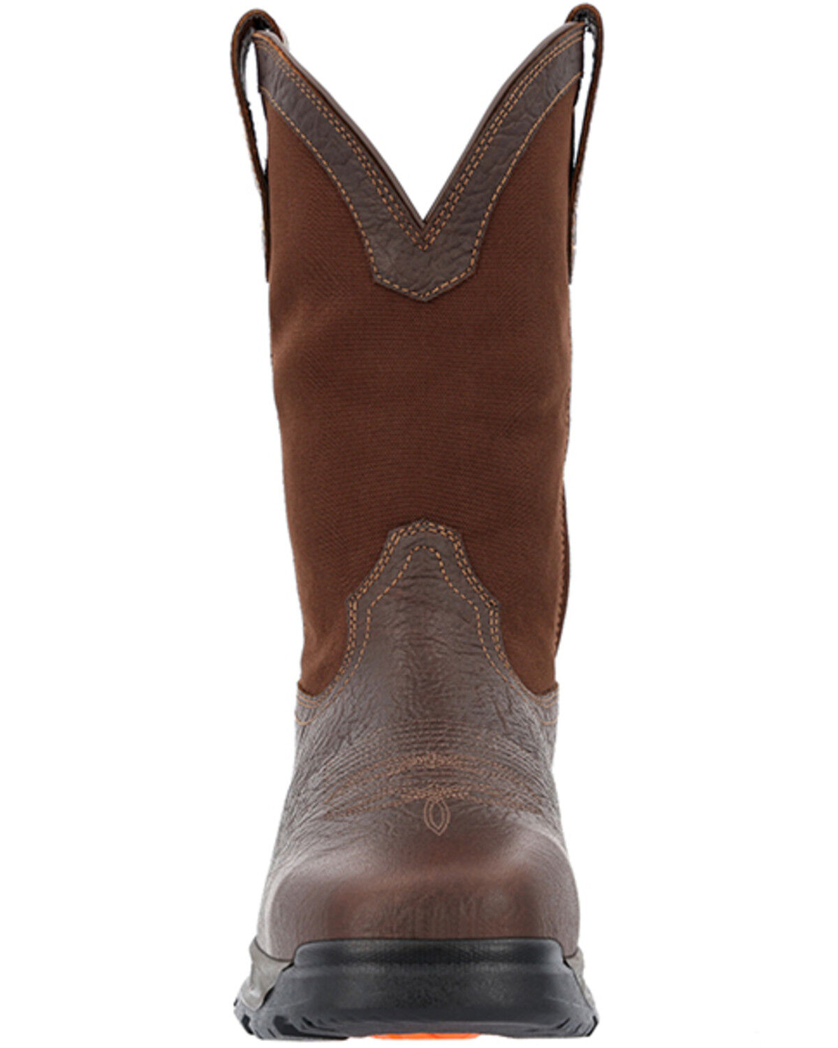 Image #3 - Durango Men's Ranger XP Pull-On Work Boots - Steel Toe, Brown, hi-res