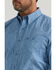 Image #2 - George Strait by Wrangler Men's Paisley Print Short Sleeve Stretch Western Shirt - Tall , Blue, hi-res