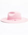 Rodeo King Women's Tracker Powder Pink Fur Felt Western Hat , Light Pink, hi-res