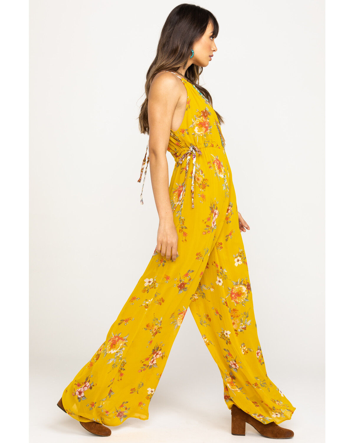 free people yellow jumpsuit