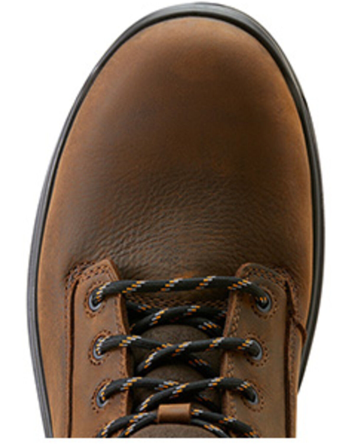 Image #4 - Ariat Men's 8" Turbo Waterproof Work Boots - Soft Toe, Brown, hi-res