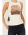 Image #3 - Idyllwind Women's Outlaw Livin Sleeveless Ribbed Tank Top, Ivory, hi-res