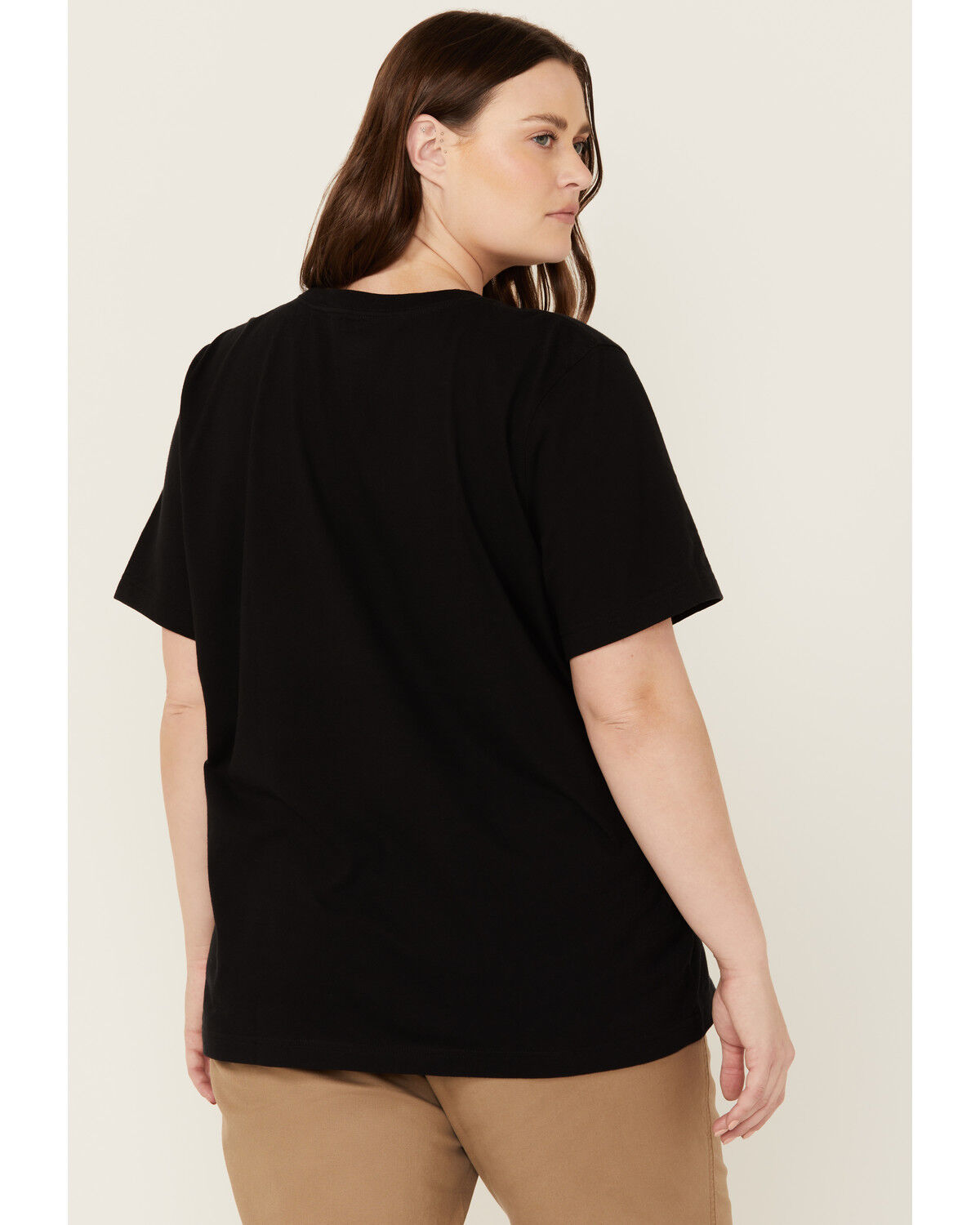 Image #4 - Dickies Women's Logo Short Sleeve Graphic Tee - Plus, Black, hi-res