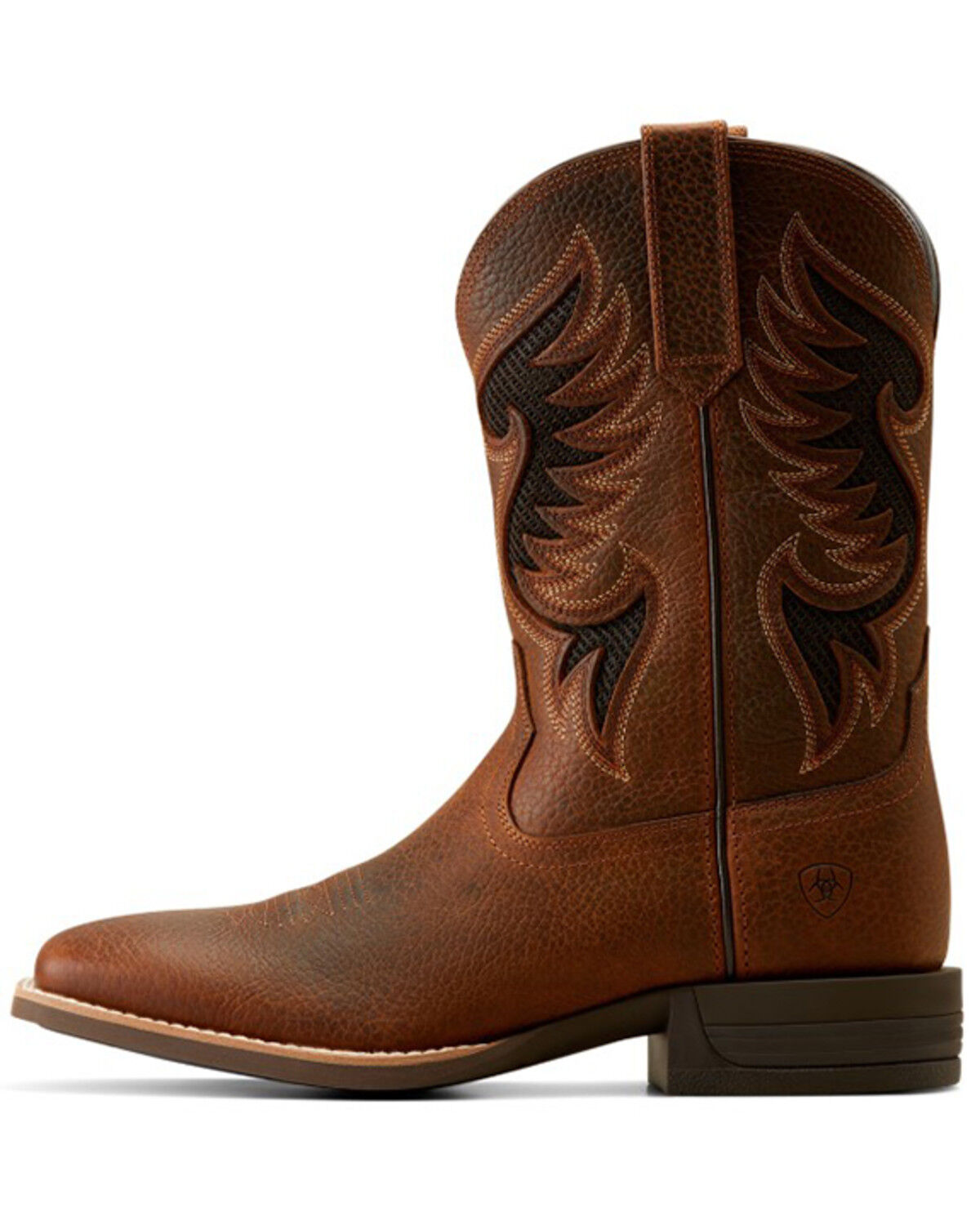 Image #2 - Ariat Men's Cowpuncher VentTEK Performance Western Boots - Broad Square Toe, Brown, hi-res