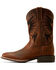 Image #2 - Ariat Men's Cowpuncher VentTEK Performance Western Boots - Broad Square Toe, Brown, hi-res