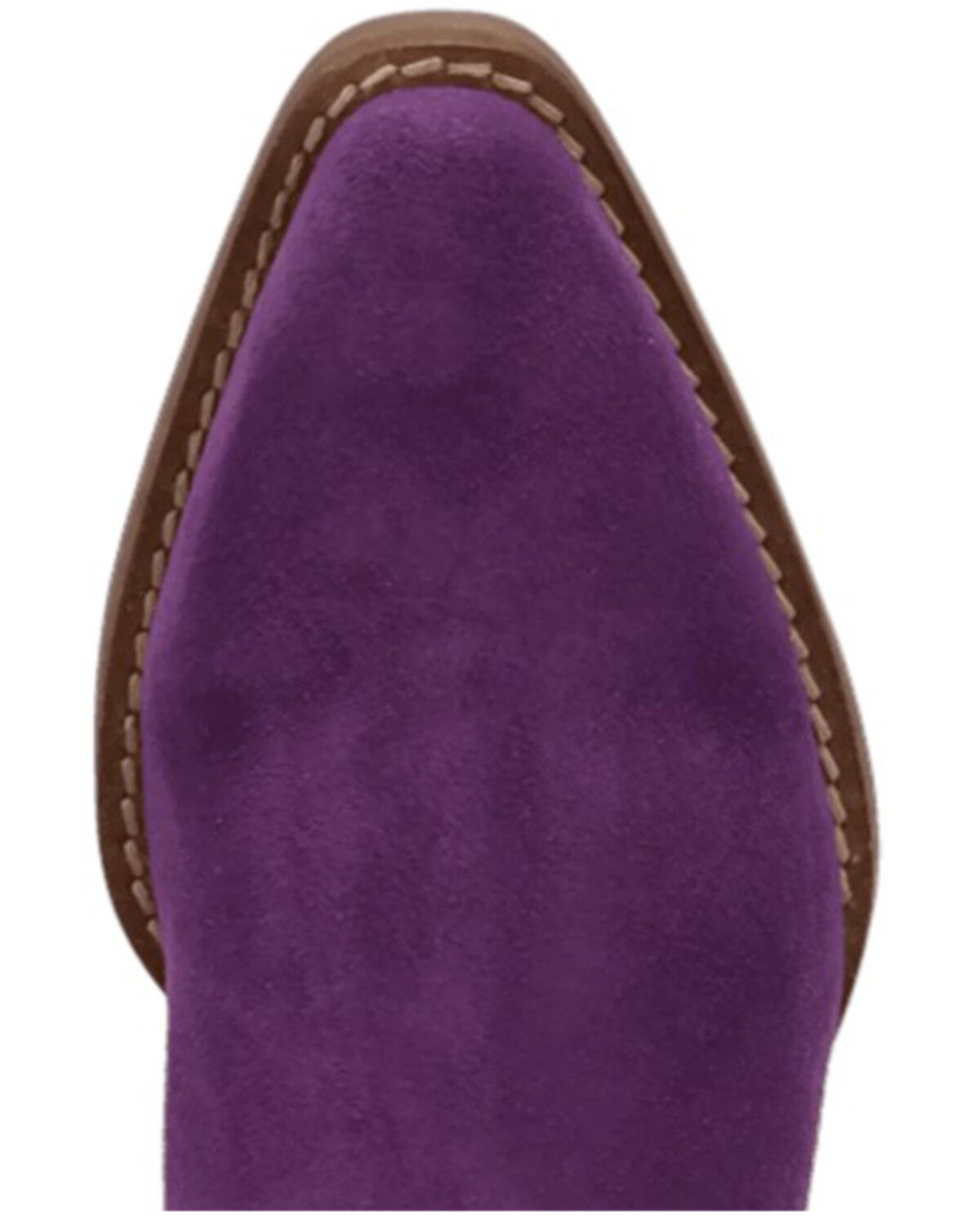 Image #6 - Dingo Women's Tapadero Suede Fringe Western Booties - Round Toe, Purple, hi-res