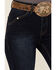 Image #4 - Rock & Roll Denim Women's Dark Wash High Rise Bootcut Stretch Denim Jeans, Dark Wash, hi-res