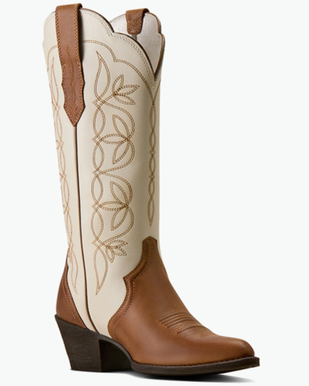 Ariat Women's Heritage Blossom Performance Western Boots - Round Toe, Brown, hi-res