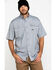 Image #1 - Ariat Men's Grey Rebar Made Tough Durastretch Vent Short Sleeve Work Shirt, Heather Grey, hi-res
