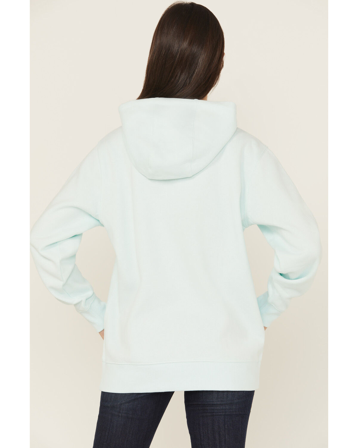 Image #4 - Ariat Women's Boot Barn Exclusive Logo Hoodie, Teal, hi-res