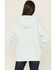 Image #4 - Ariat Women's Boot Barn Exclusive Logo Hoodie, Teal, hi-res