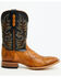 Image #2 - Cody James Men's Exotic Ostrich Patchwork Western Boots - Broad Square Toe, Tan, hi-res