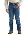 Image #1 - Wrangler Men's 47MWZ Vintage Collection Medium Wash Regular Fit Straight Stretch Denim Jeans, , hi-res