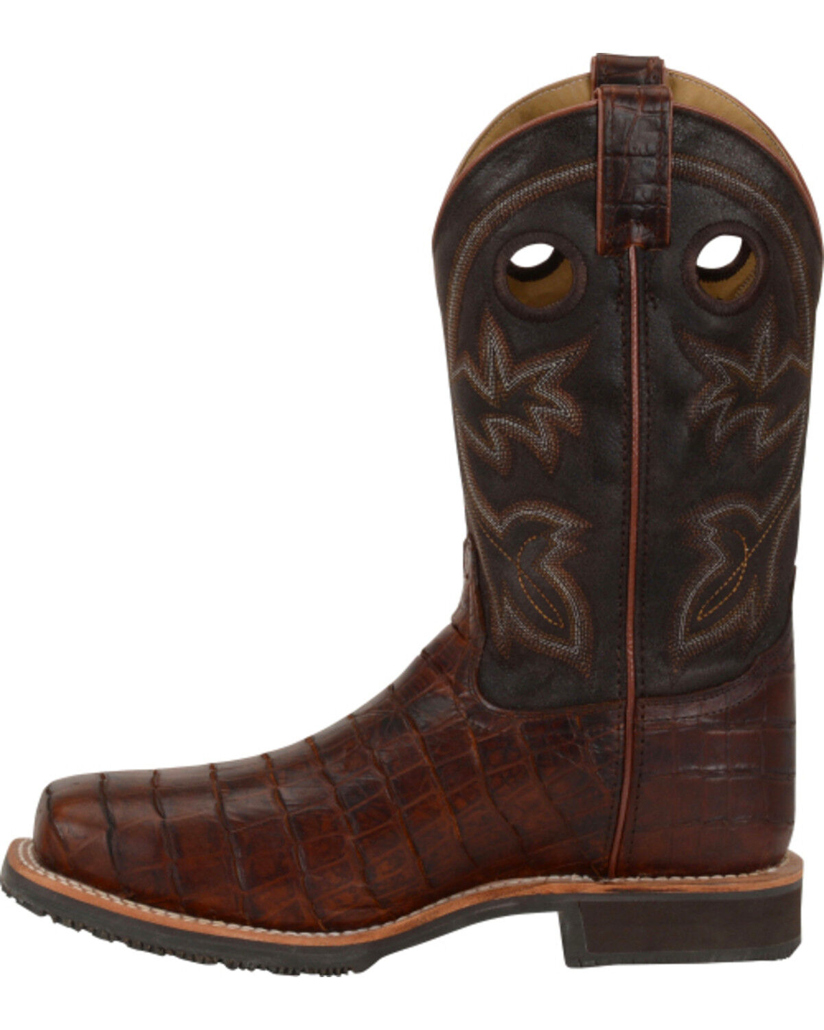 Croc Print Roper Work Boots - Steel Toe 