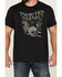 Image #3 - Brothers and Sons Men's Heathered White Sands Skull Graphic Short Sleeve T-Shirt, Black, hi-res