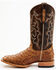 Cody James Men's Exotic Pirarucu Skin Western Boots - Wide Square Toe, Brown, hi-res