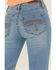 Image #4 - Rock & Roll Denim Women's Medium Wash High Rise Trouser Double Waistband Stretch Denim Jeans, Medium Wash, hi-res