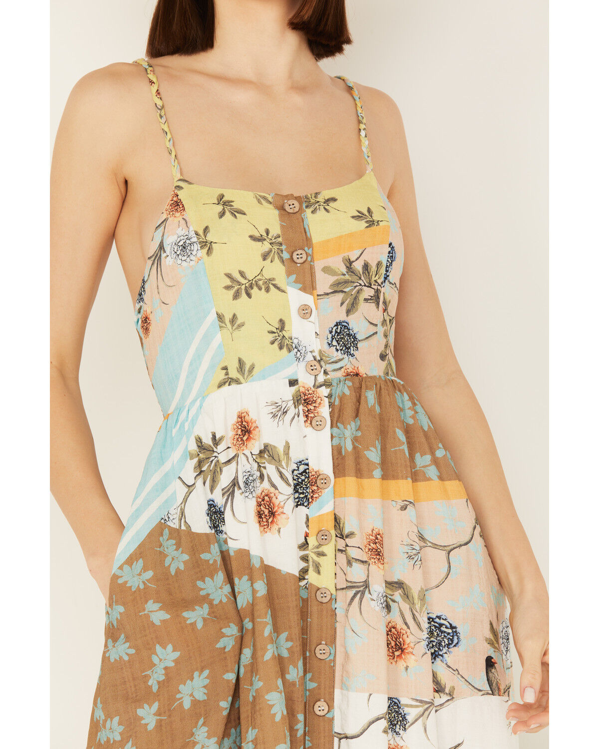 Image #3 - By Together Women's Floral Print Back Tie Sleeveless Maxi Dress, , hi-res