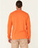 Image #4 - Hawx Men's Solid Orange Forge Long Sleeve Work Pocket T-Shirt - Big, Orange, hi-res