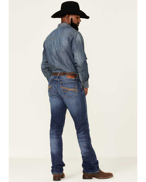 Image #4 - Wrangler 20X Men's Cynn Dark Wash Vintage Stretch Slim Bootcut Jeans , Blue, hi-res