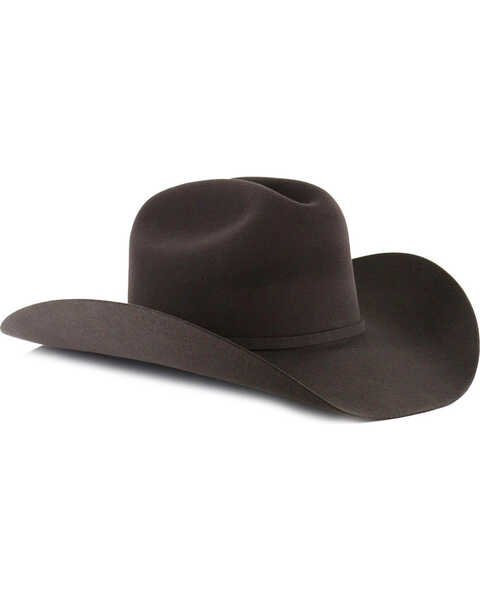 Image #1 - George Strait by Resistol Logan 6X Felt Cowboy Hat, Charcoal, hi-res