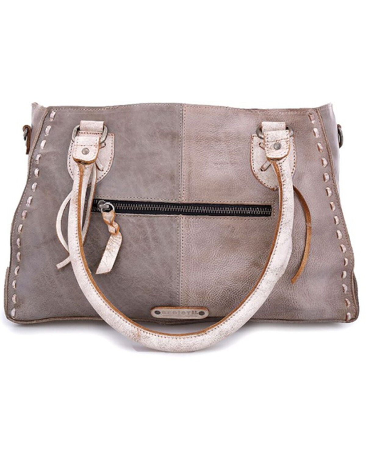 Image #3 - Bed Stu Women's Rockababy Satchel, Grey, hi-res