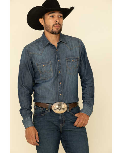Image #3 - Cody James Men's Saguaro Dark Wash Stretch Slim Bootcut Jeans , Blue, hi-res