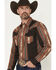 Image #2 - Cody James Men's Desert Trail Southwestern Stripe Print Long Sleeve Snap Western Shirt - Tall, Rust Copper, hi-res