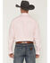 Image #4 - George Strait by Wrangler Men's Solid Long Sleeve Button-Down Stretch Western Shirt, Pink, hi-res