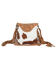 Myra Bag Women's Raw Umber Hand Tooled Crossbody Bag, Brown, hi-res