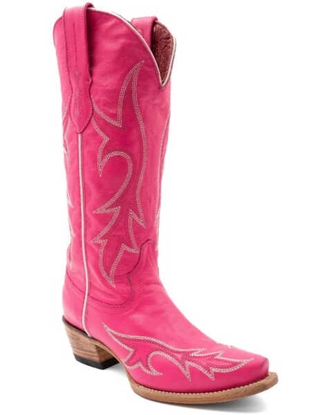 Ferrini Women's Scarlett Western Boots - Snip Toe , Hot Pink, hi-res