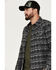 Image #2 - Moonshine Spirit&reg; Men's Southwestern Long Sleeve Flannel Western Shirt, Grey, hi-res