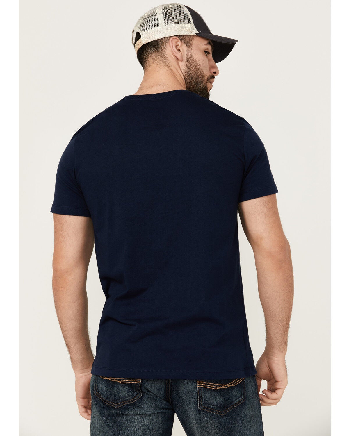 Image #4 - Moonshine Spirit&reg; Men's Party Skull Mariachi Short Sleeve Graphic T-Shirt, Navy, hi-res