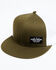 Image #1 - Hawx Men's Olive Small Corner Patch Mesh-Back Ball Cap , Olive, hi-res