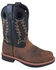 Smoky Mountain Youth Boys' Buffalo Western Boots - Round Toe, Brown, hi-res