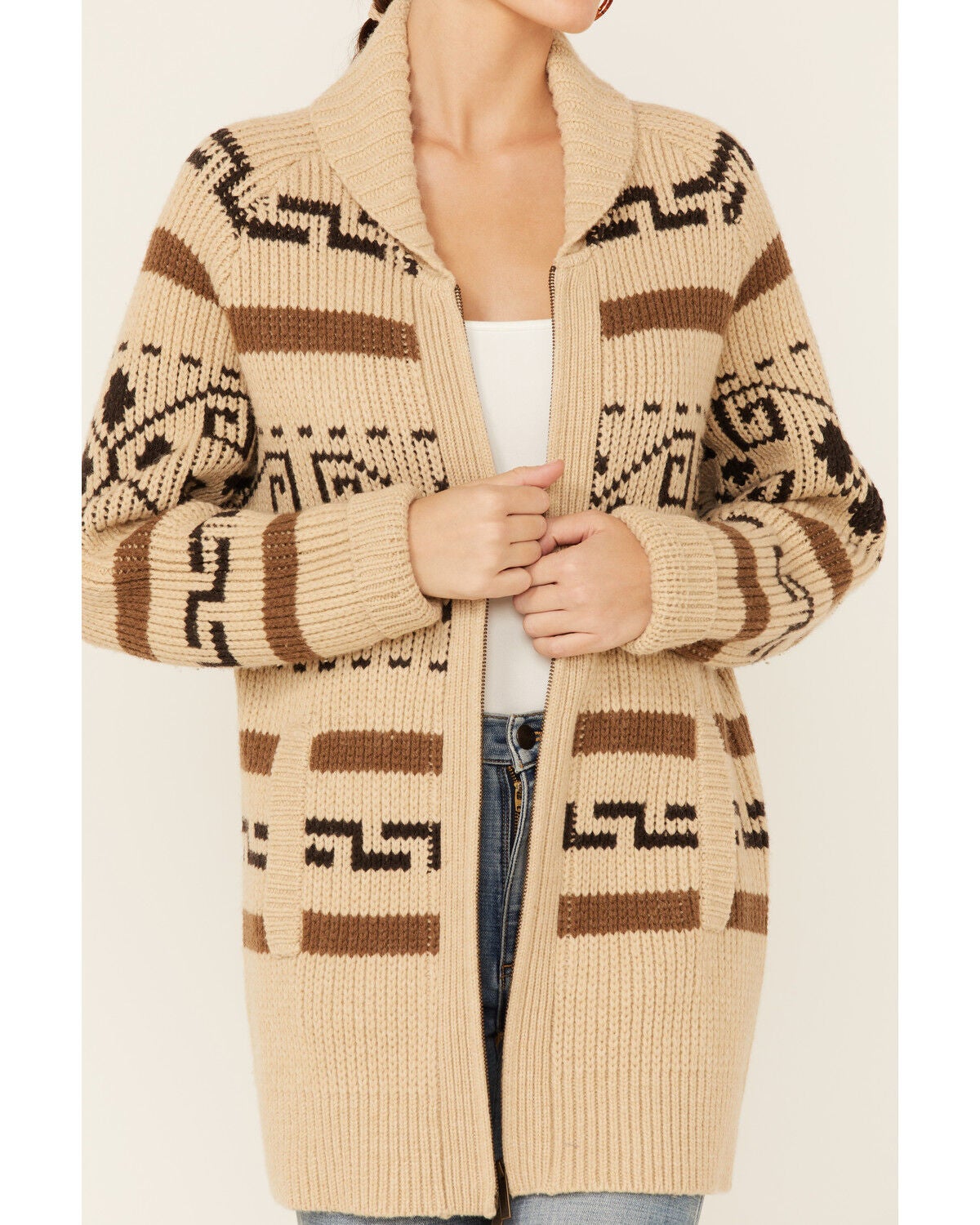 pendleton long cardigan
