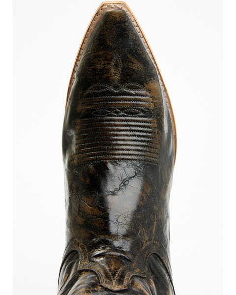 Image #6 - Dan Post Men's 13" Skull Face Tall Western Boot - Snip Toe, Black, hi-res