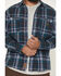 Image #3 - Lucky Brand Workwear Men's Everglades Plaid Print Long Sleeve Button-Down Flannel Shirt, Dark Teal, hi-res