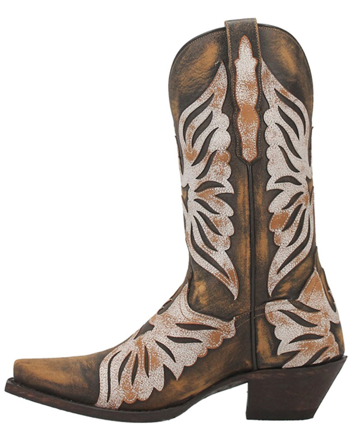 Image #3 - Dan Post Women's Ndulgence Leather Boot - Snip Toe, Brown, hi-res