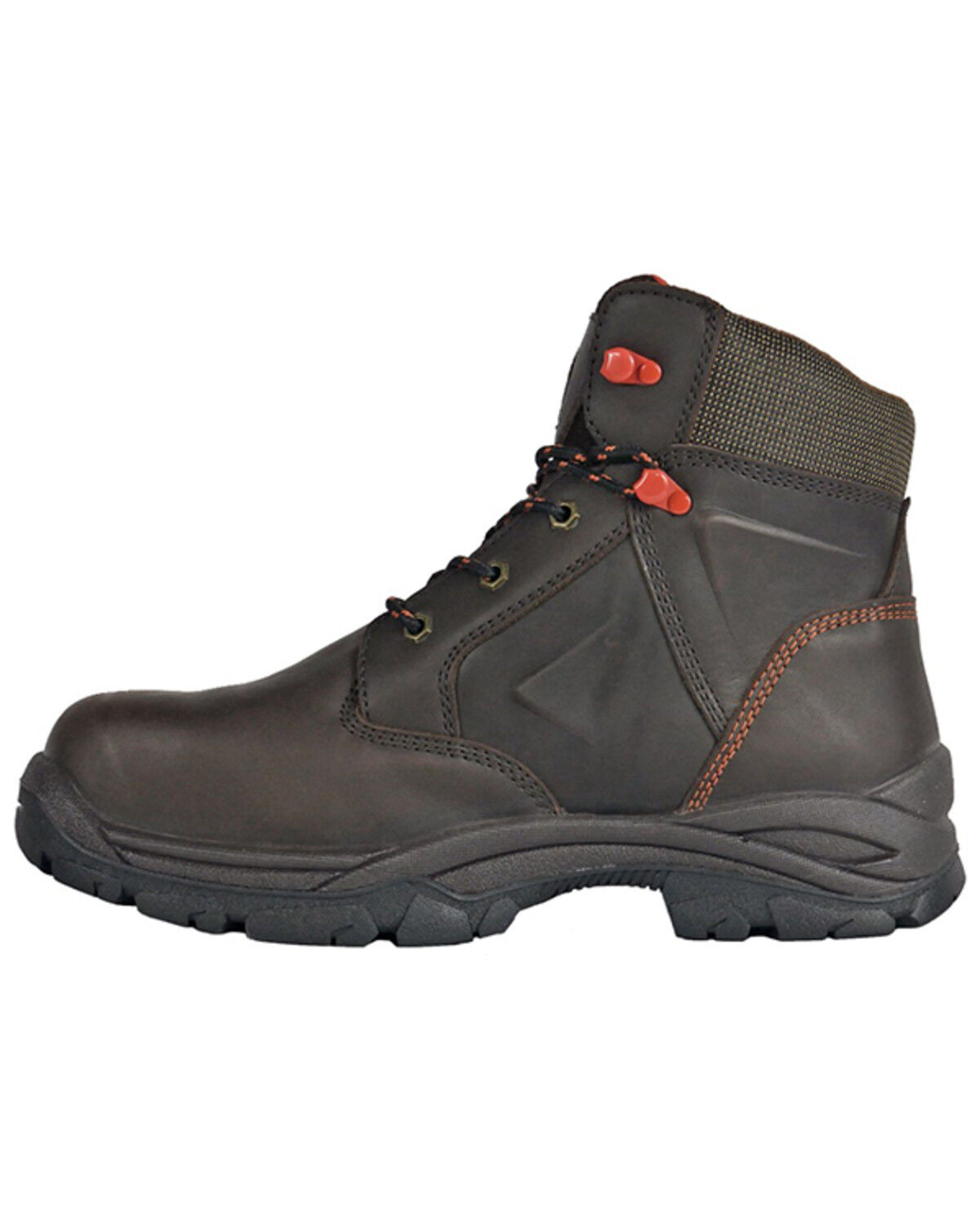 Image #3 - Hoss Men's Hudson 6" Lace-Up Boots - Composite Toe, Brown, hi-res