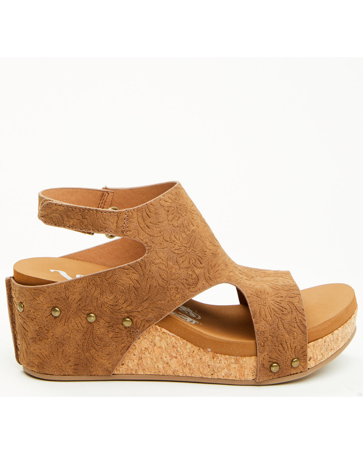 Image #2 - Very G Women's Wally Tooled Sandals, Tan, hi-res