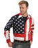 Rangewear by Scully Patriotic American Flag Western Shirt, Multi, hi-res